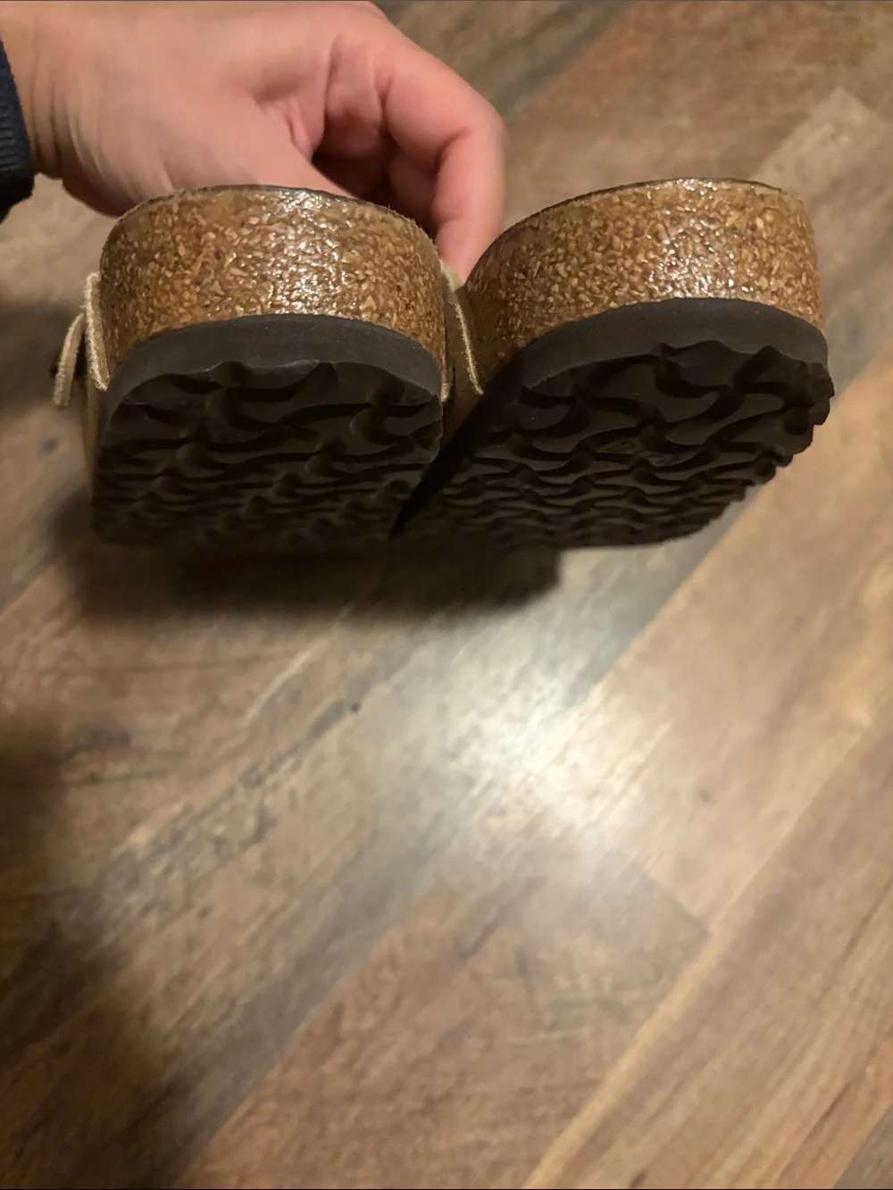 Birkenstock Bostons Tan Suede Slip-On Clogs in Camel - Picture 6 of 14